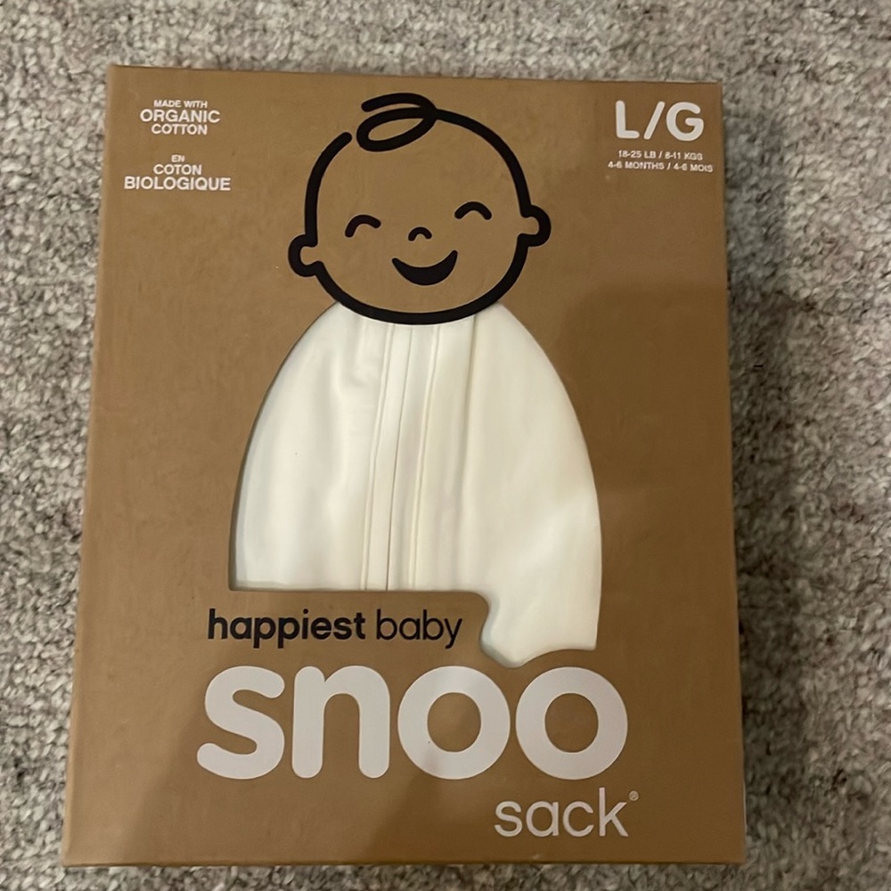 Happiest Baby SNOO sack sleep size large NWT never used